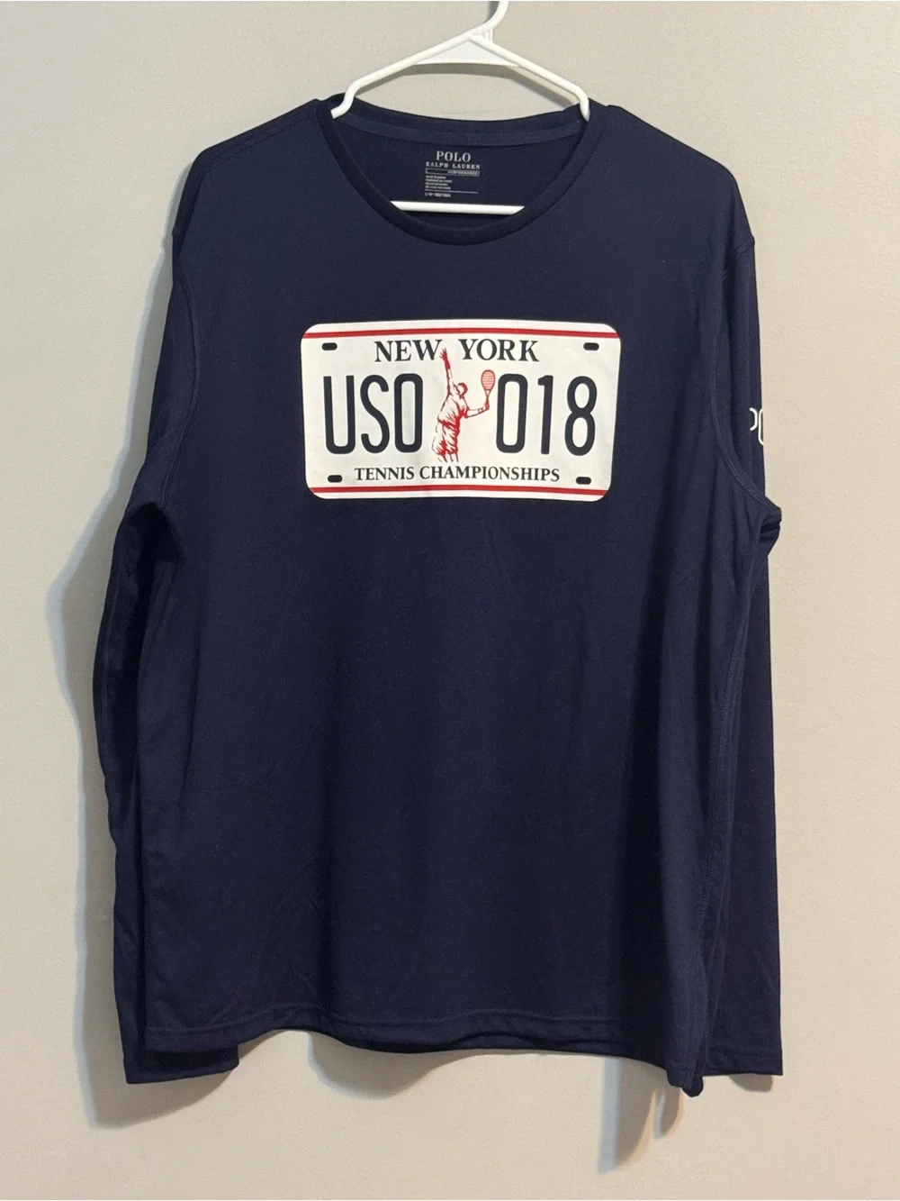 Polo Ralph Lauren US Open 2018 Tennis Performance Long Sleeve Shirt L